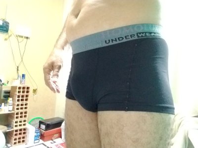 CUECA USADA PRETA BOXER 