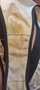 Calcinha branca suja delícia + brinde (LEIA A DESCRIÇÃO)