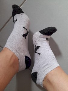 Meia Suja Com Chulé Usada Velha 