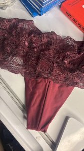 Calcinha vinho fio duplo 