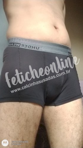 CUECA USADA PRETA BOXER 