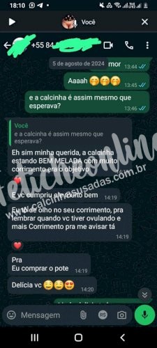 Calcinha Usada Algodão + brinde (LEIA A DESCRIÇÃO)