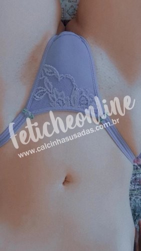 Calcinha Usada Lilás 