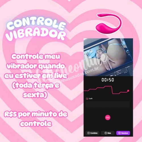 Controle do meu vibrador a distancia livestream