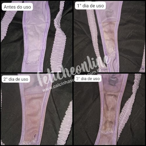 Calcinhas usadas por quanto tempo você quiser + conteúdo virtual incluso + frete grátis acima de R$200,00!