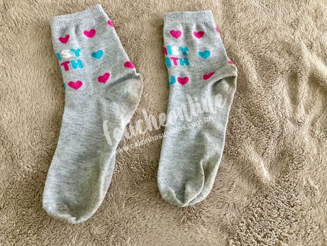 Meia usada por uma semana